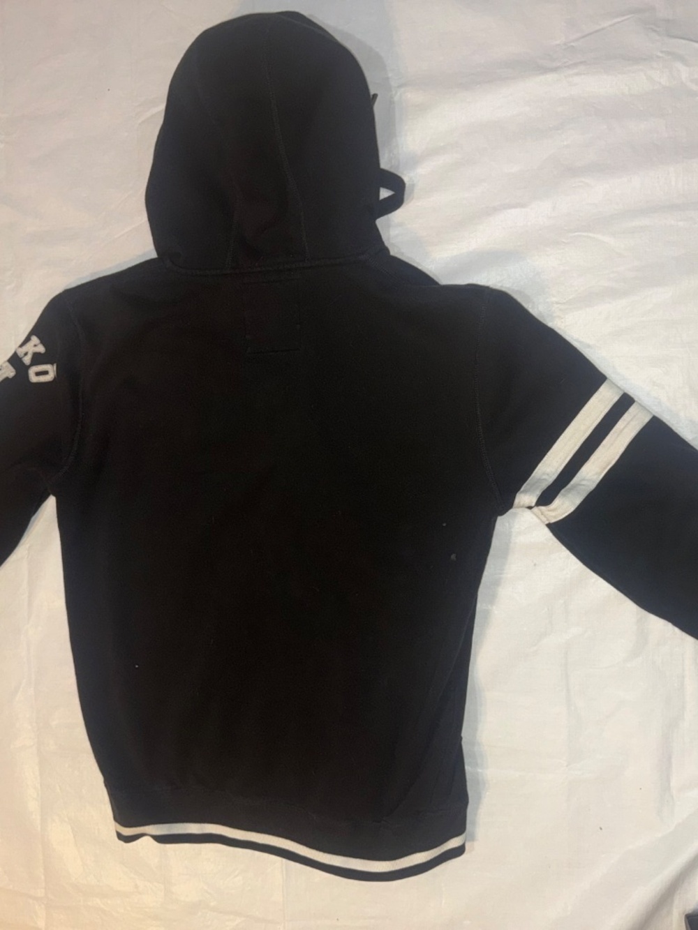 ECKO UNLTD WEEKEND WARRIOR VINTAGE BLACK SWEATSHIRT HOODIE J size large - Picture 7 of 8